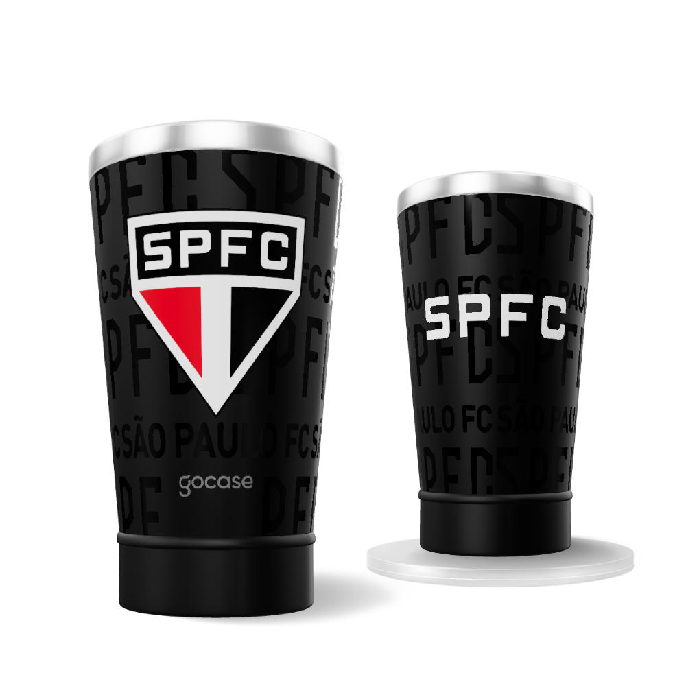 Copo Térmico Cerveja + Ebook - São Paulo White Logo