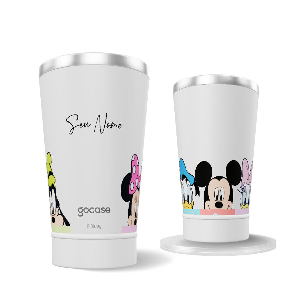 Copo Térmico + Ebook - Mickey e Seus Amigos - Paleta 360º