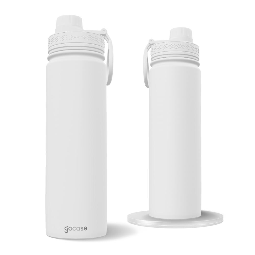 Garrafa Térmica Fresh + Ebook - Laços Vichy Off White