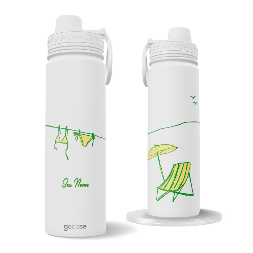 Garrafa Térmica Fresh + Ebook - Biquíni Brasuca