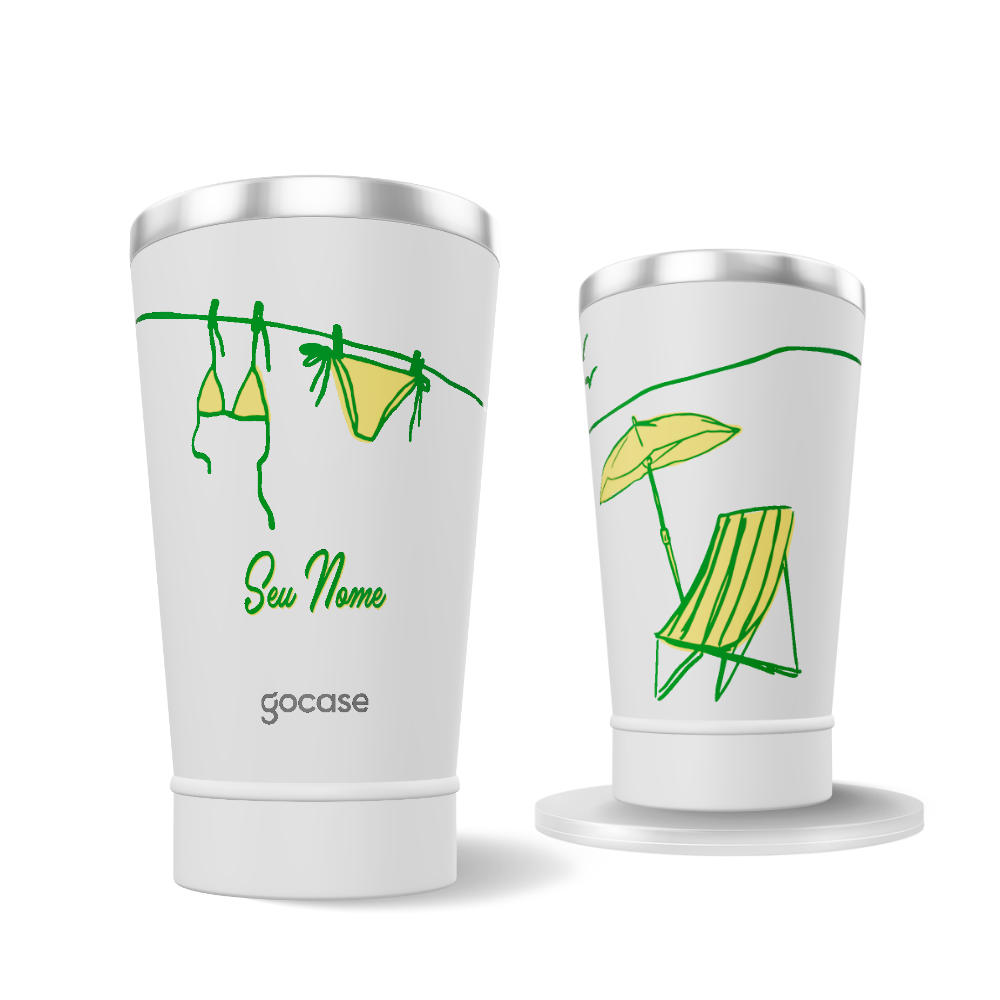 Copo Térmico + Ebook - Biquíni Brasuca