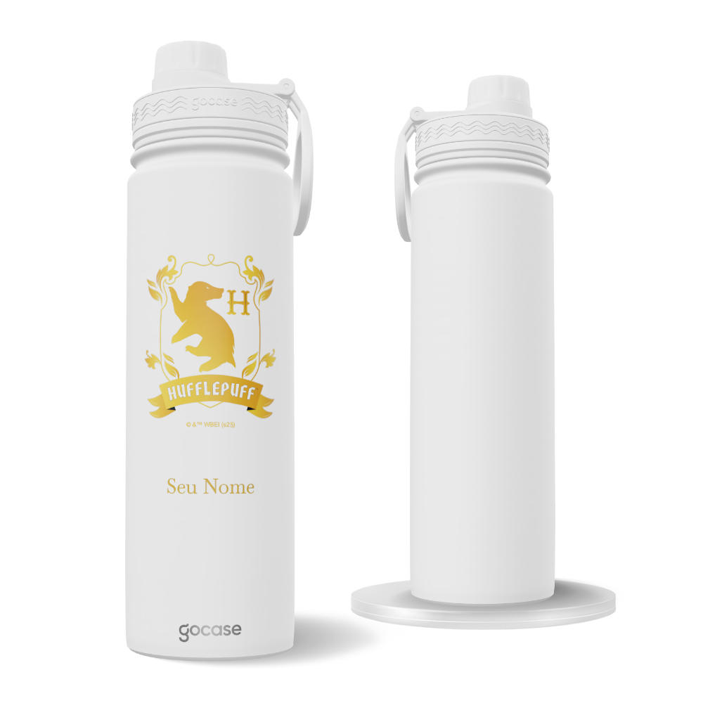 Garrafa Térmica Fresh + Ebook - Brasão Lufa Lufa