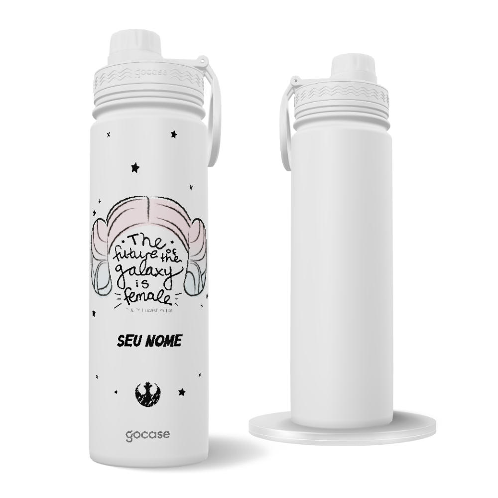 Garrafa Térmica Fresh + Ebook - Star Wars - O Futuro da Galáxia é Feminino