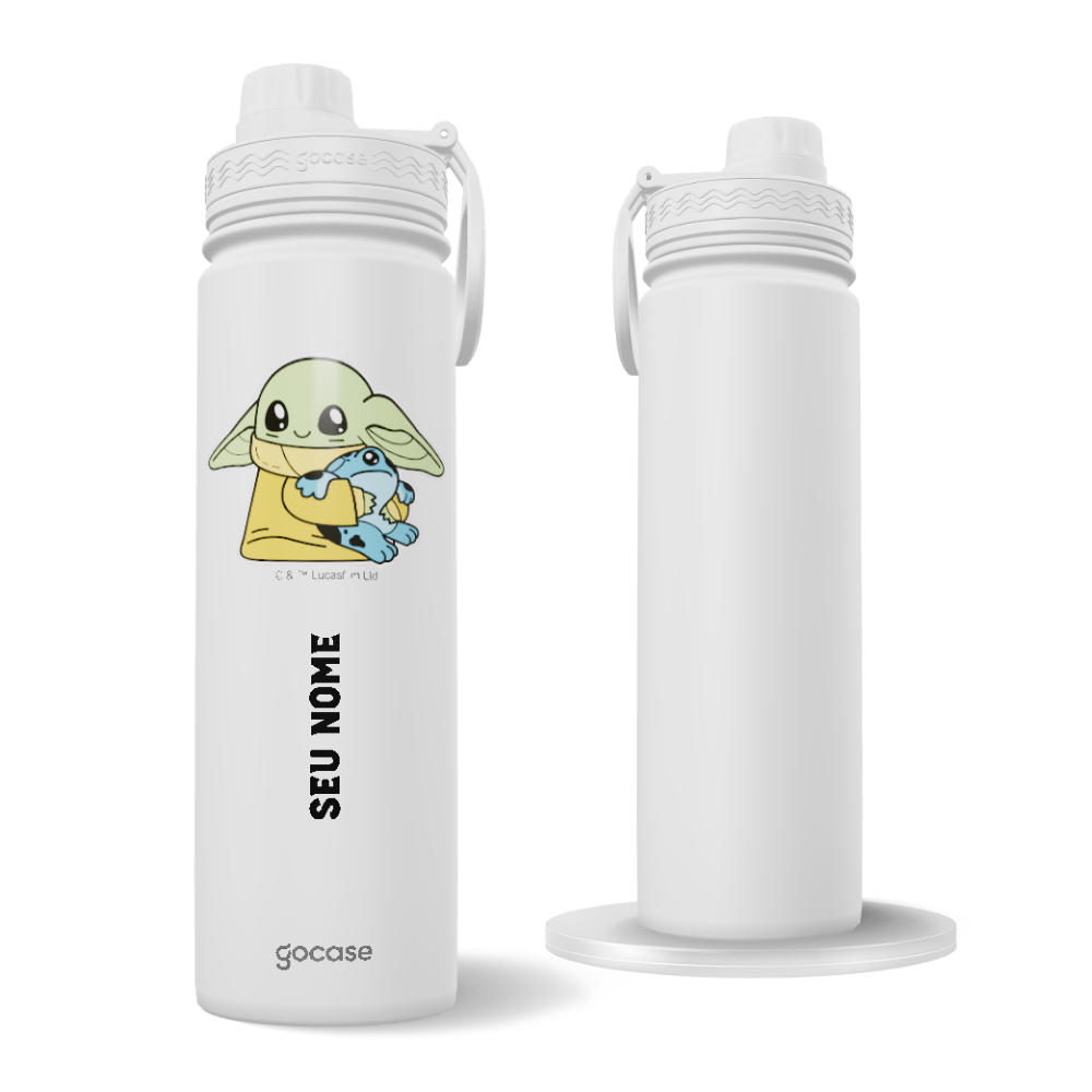 Garrafa Térmica Fresh + Ebook - Baby Yoda