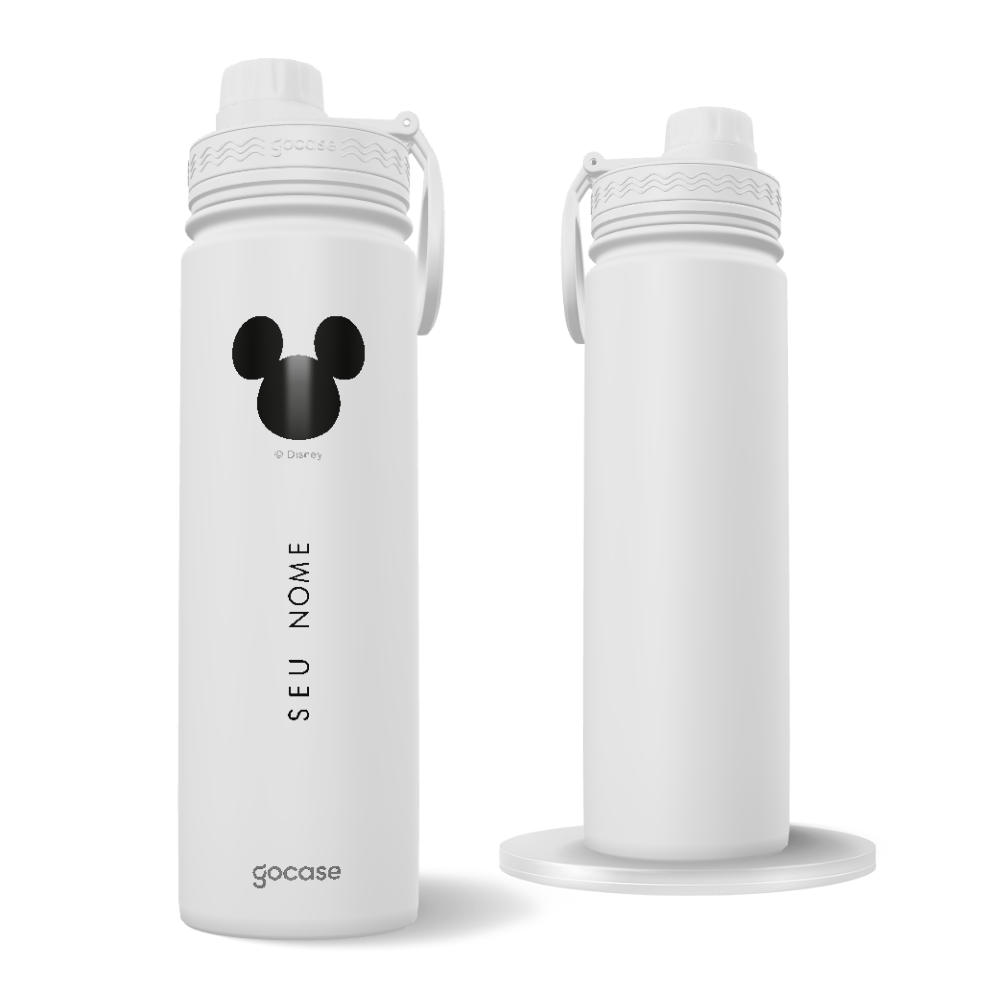 Garrafa Térmica Fresh + Ebook - Mickey e Minnie Minimalista