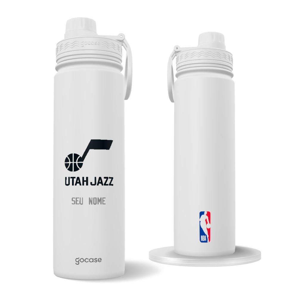 Garrafa Térmica Fresh + Ebook - Utah Jazz - Logo Garrafa Térmica Fresh + Ebook - Utah Jazz - Logo