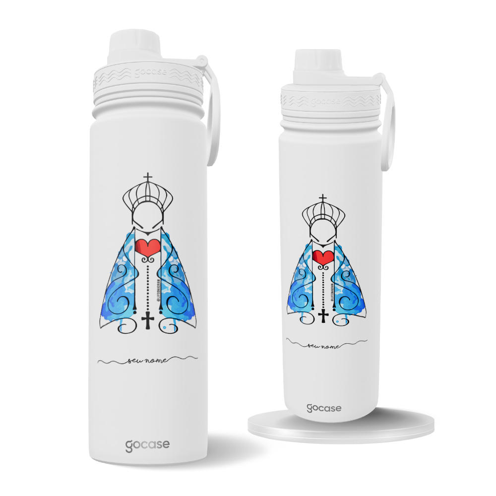 Garrafa Térmica Fresh + Ebook -  Life on a Draw - Amém Customizada