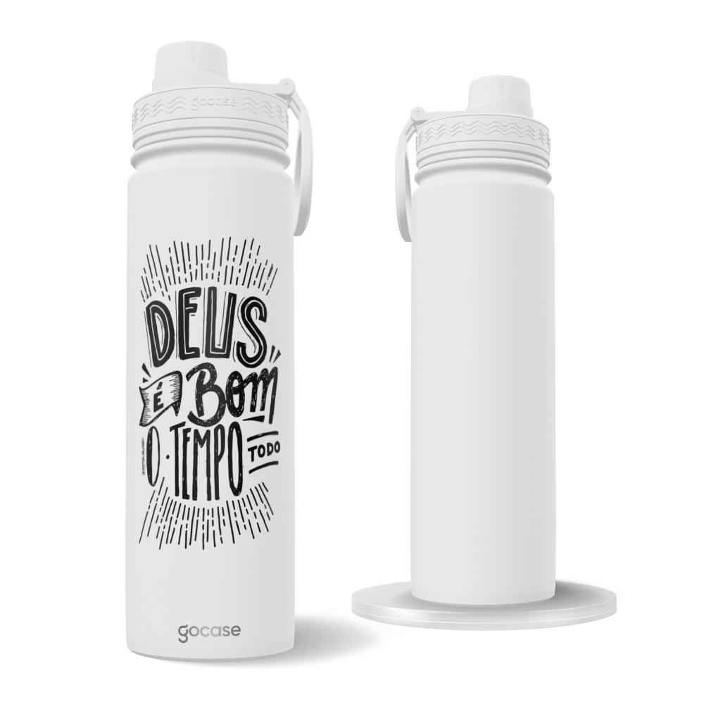 Garrafa Térmica Fresh + Ebook - Deus é Bom