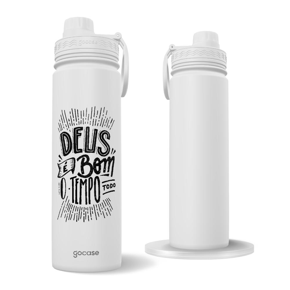 Garrafa Térmica Fresh + Ebook - Deus é Bom
