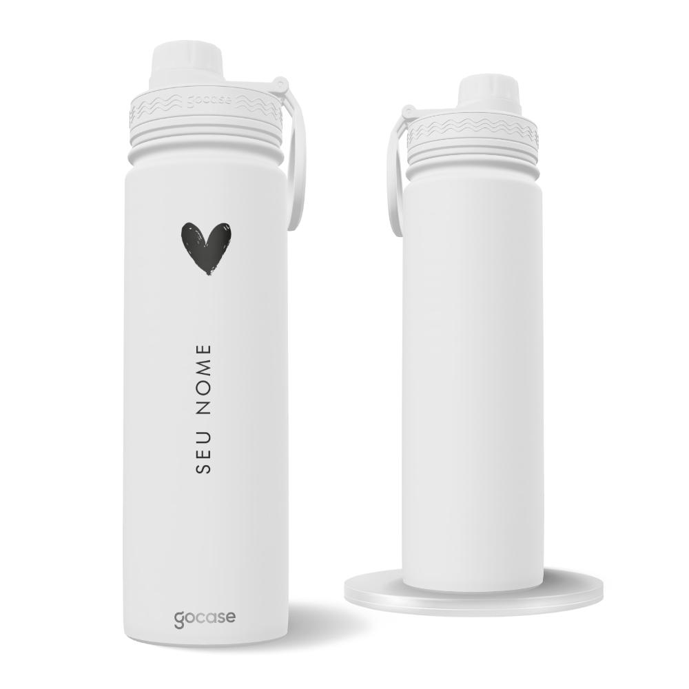 Garrafa Térmica Fresh + Ebook - Coração Minimalista