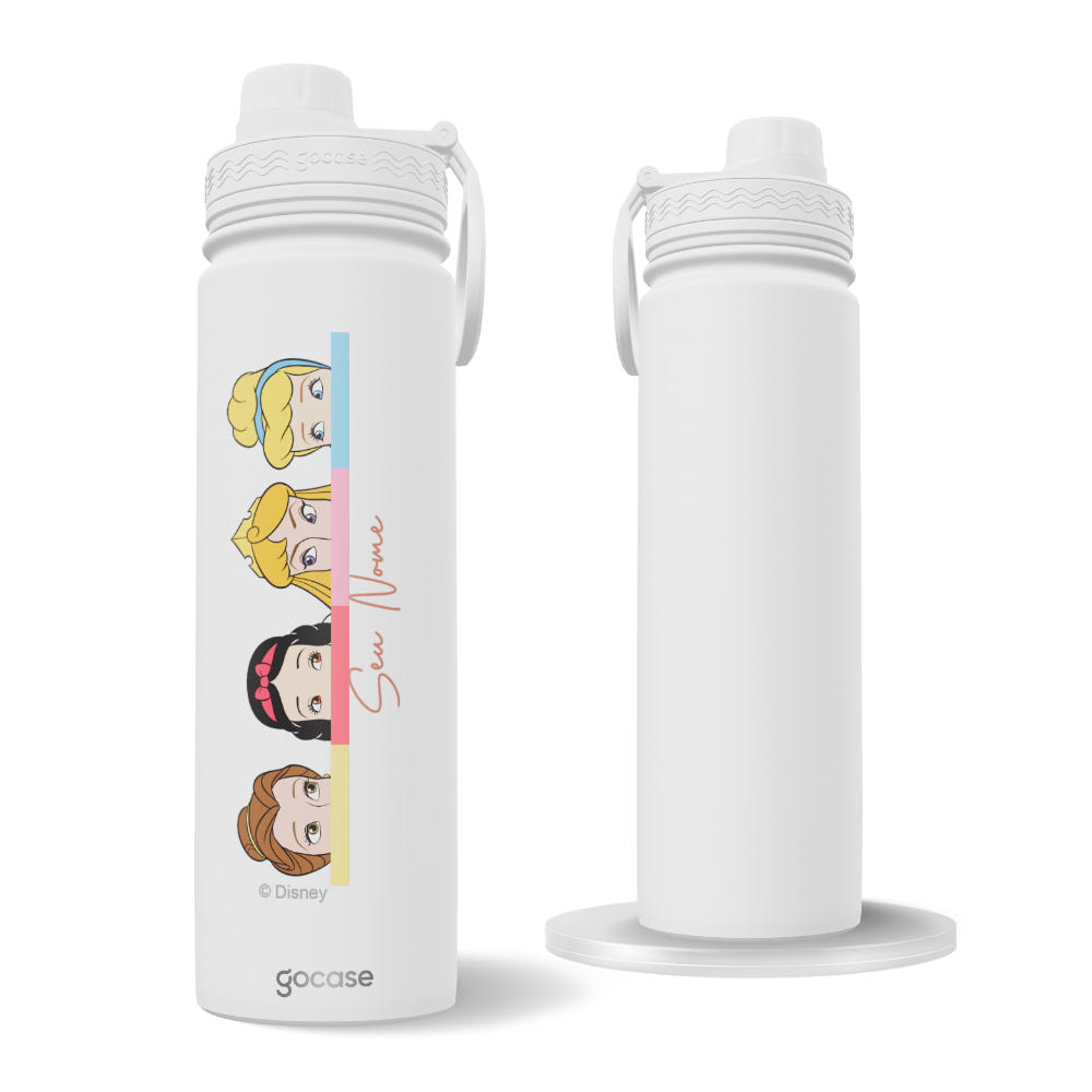 Garrafa Térmica Fresh - Princesas - Paleta de Cores