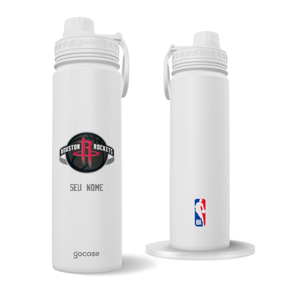 Garrafa Térmica Fresh + Ebook - Houston Rockets - Logo Garrafa Térmica Fresh + Ebook - Houston Rockets - Logo