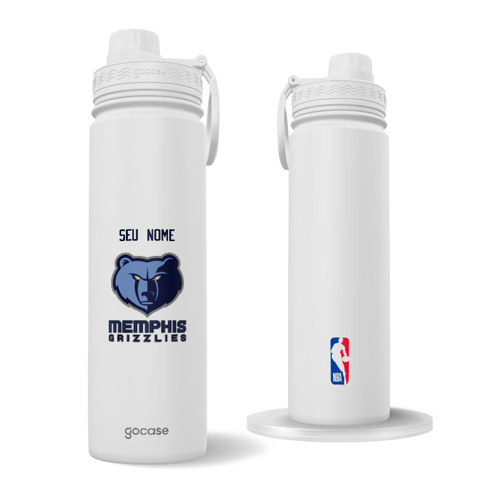 Garrafa Térmica Fresh + Ebook - Memphis Grizzlies - Logo Garrafa Térmica Fresh + Ebook - Memphis Grizzlies - Logo