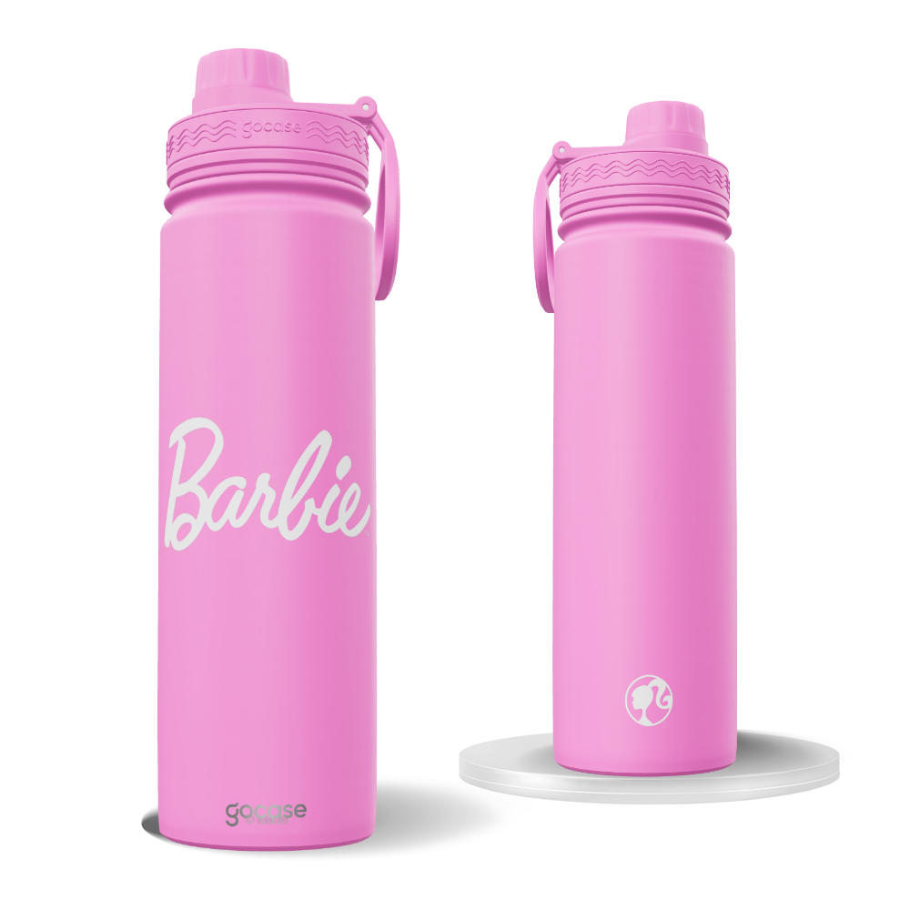 Garrafa Térmica Fresh + Ebook - Barbie - Logo White