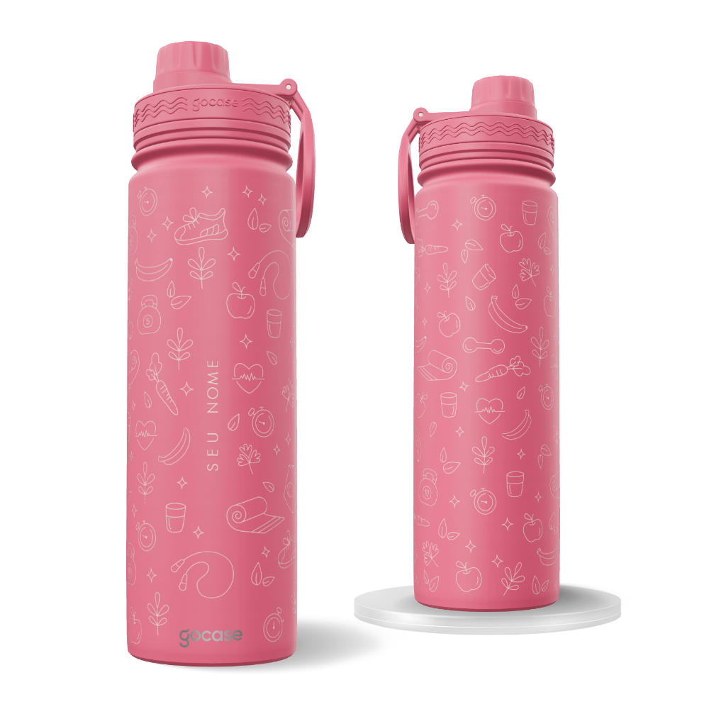 Garrafa Térmica Fresh Melancia + Ebook - Nutrição 