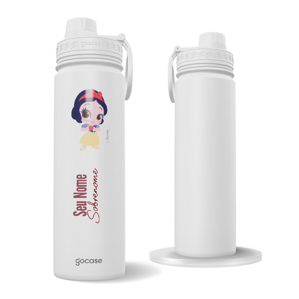 Garrafa Térmica Fresh + Ebook - Branca de Neve Cute