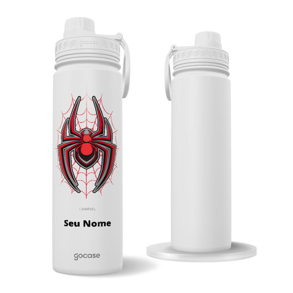 Garrafa Térmica Fresh + Ebook - Spider-man