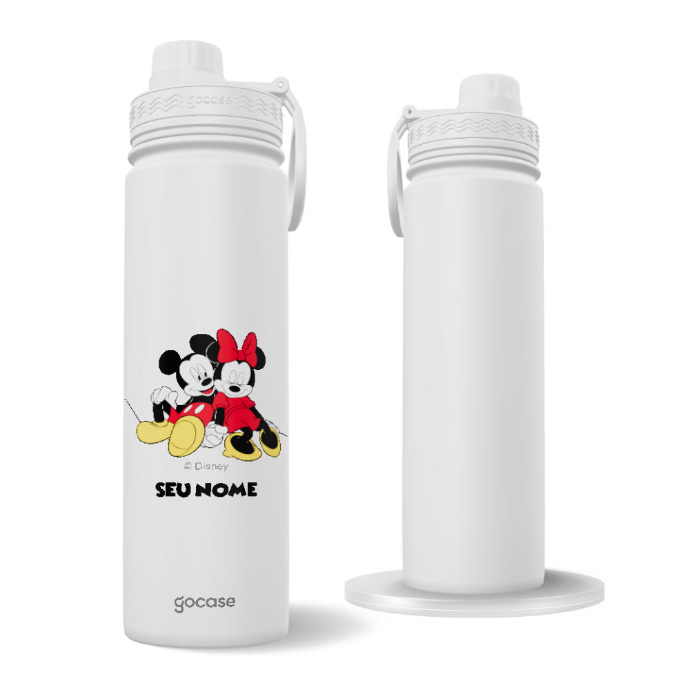 Garrafa Térmica Fresh + Ebook - Mickey e Minnie