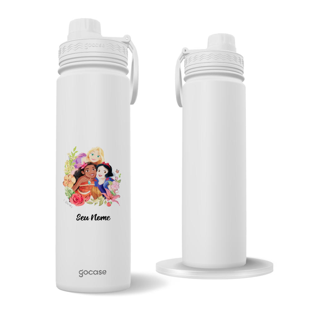 Garrafa Térmica Fresh + Ebook - Princess Flower