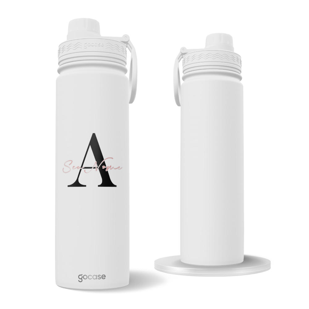 Garrafa Térmica Fresh + Ebook - Inicial e Nome