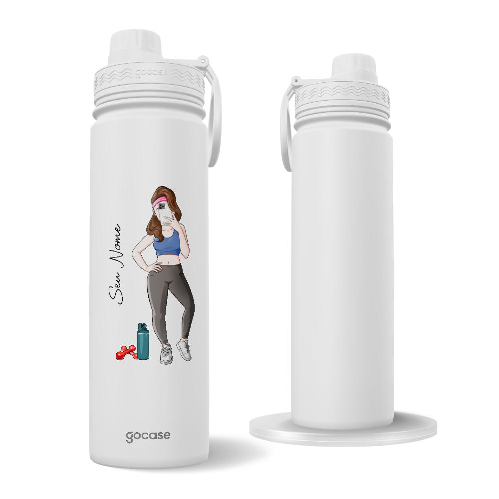 Garrafa Térmica Fresh + Ebook - Garota Fitness