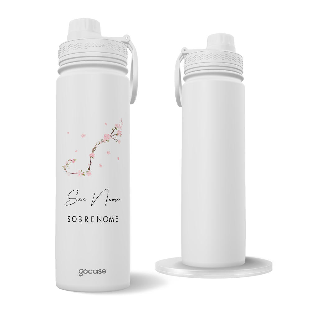Garrafa Térmica Fresh + Ebook - Classical Rose Signos Clean