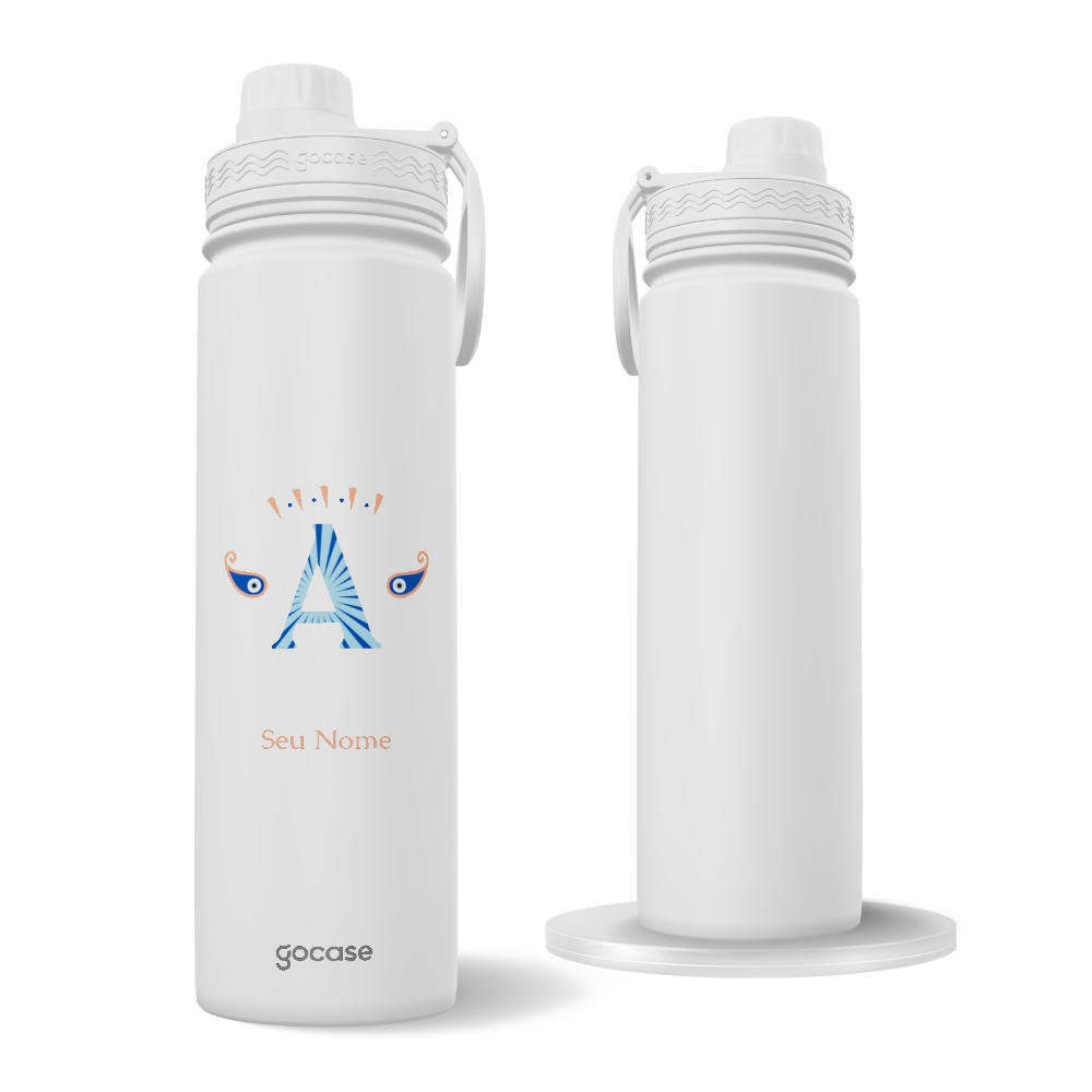 Garrafa Térmica Fresh + Ebook - Inicial Olho que Tudo Vê