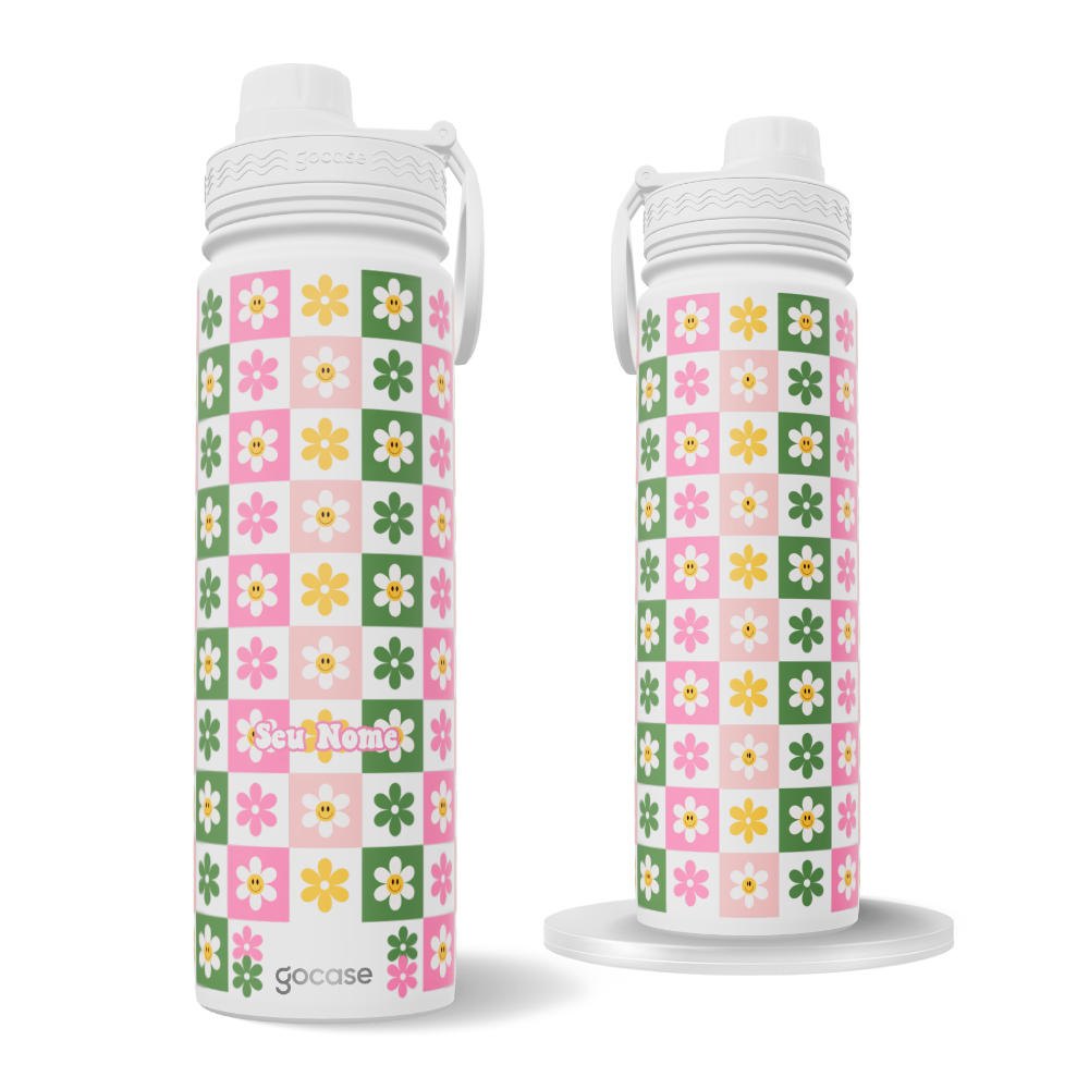 Garrafa Térmica Fresh + Ebook - Enchanted Blooms