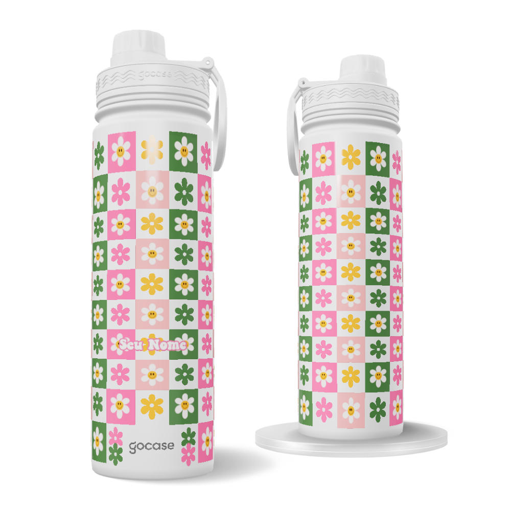 Garrafa Térmica Fresh + Ebook - Enchanted Blooms