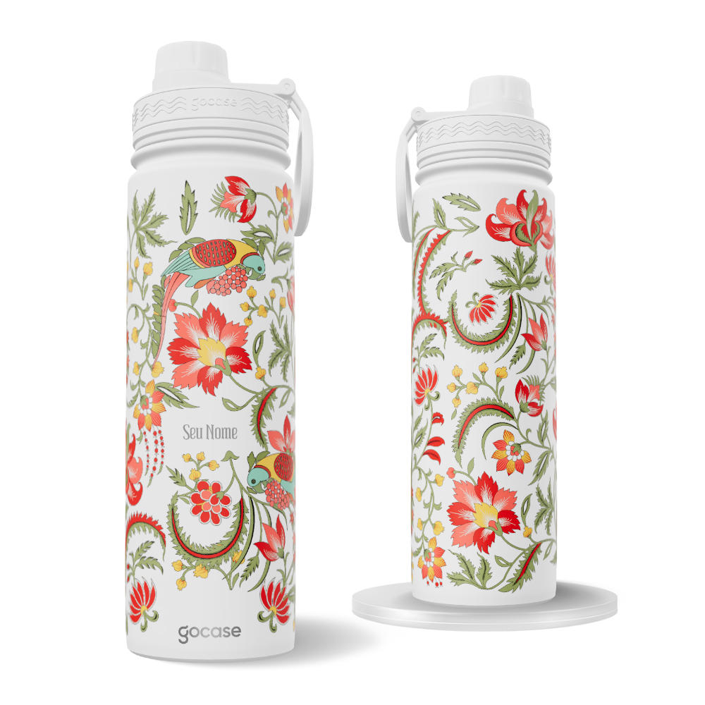 Garrafa Térmica Fresh + Ebook - Garden Silhouettes