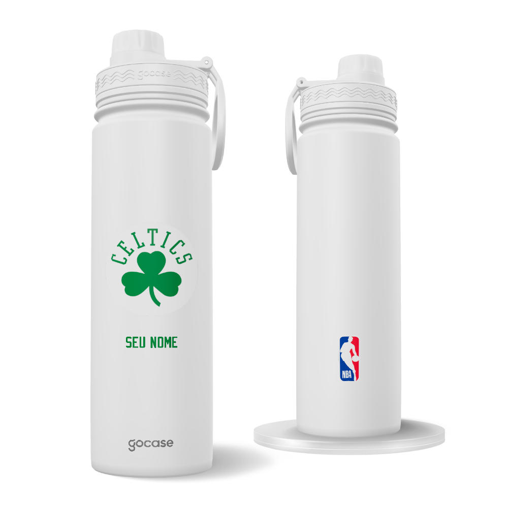 Garrafa Térmica Fresh + Ebook - Boston Celtics - Logo
