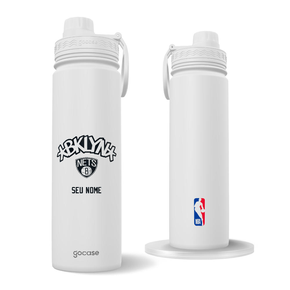 Garrafa Térmica Fresh + Ebook - Brooklyn Nets - Logo