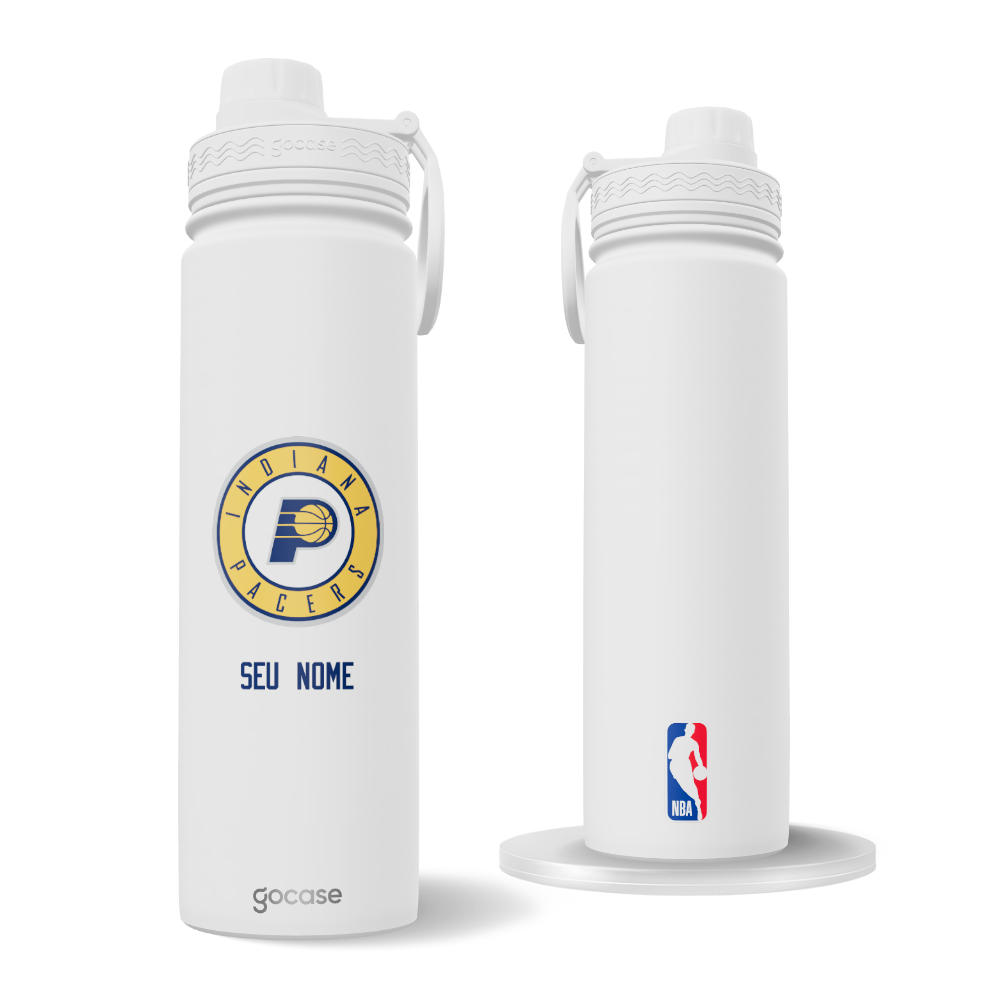 Garrafa Térmica Fresh + Ebook - Indiana Pacers - Logo Garrafa Térmica Fresh + Ebook - Indiana Pacers - Logo