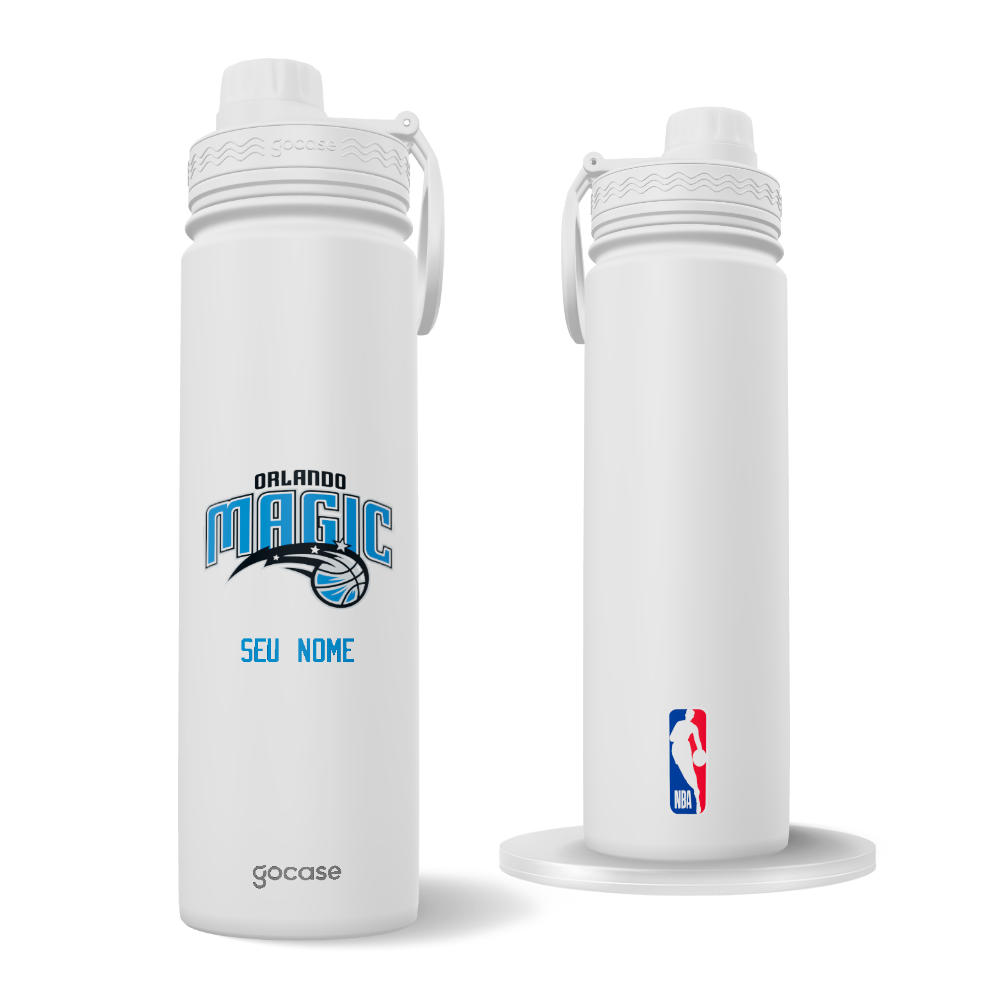 Garrafa Térmica Fresh + Ebook - Orlando Magic - Logo Garrafa Térmica Fresh + Ebook - Orlando Magic - Logo