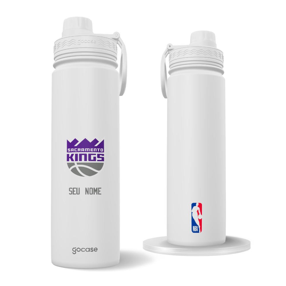 Garrafa Térmica Fresh + Ebook - Sacramento Kings - Logo Garrafa Térmica Fresh + Ebook - Sacramento Kings - Logo