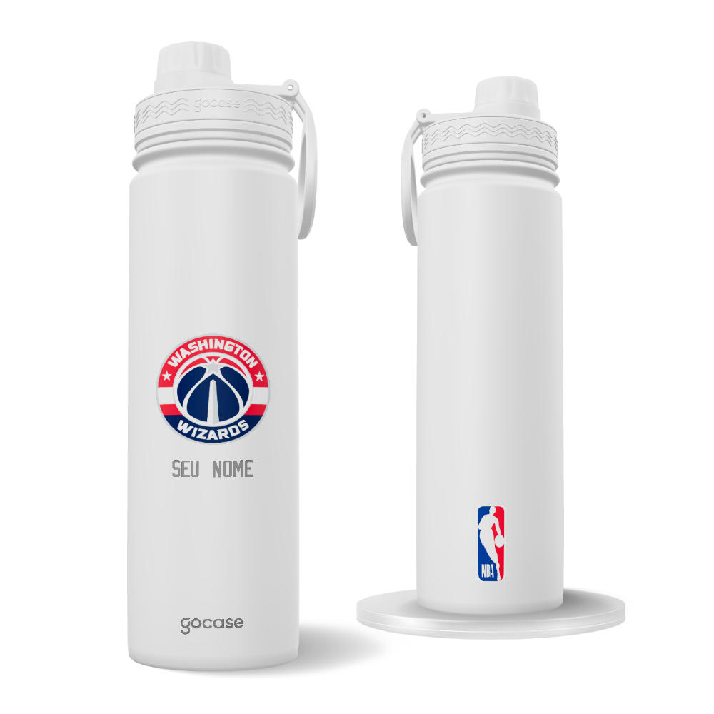 Garrafa Térmica Fresh + Ebook - Washington Wizards - Logo Garrafa Térmica Fresh + Ebook - Washington Wizards - Logo