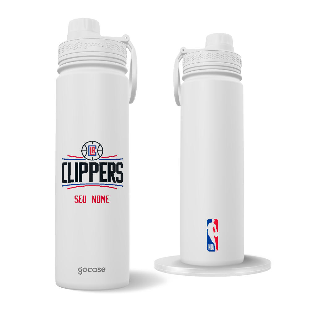Garrafa Térmica Fresh + Ebook - NBA LA Clippers Garrafa Térmica Fresh + Ebook - NBA LA Clippers