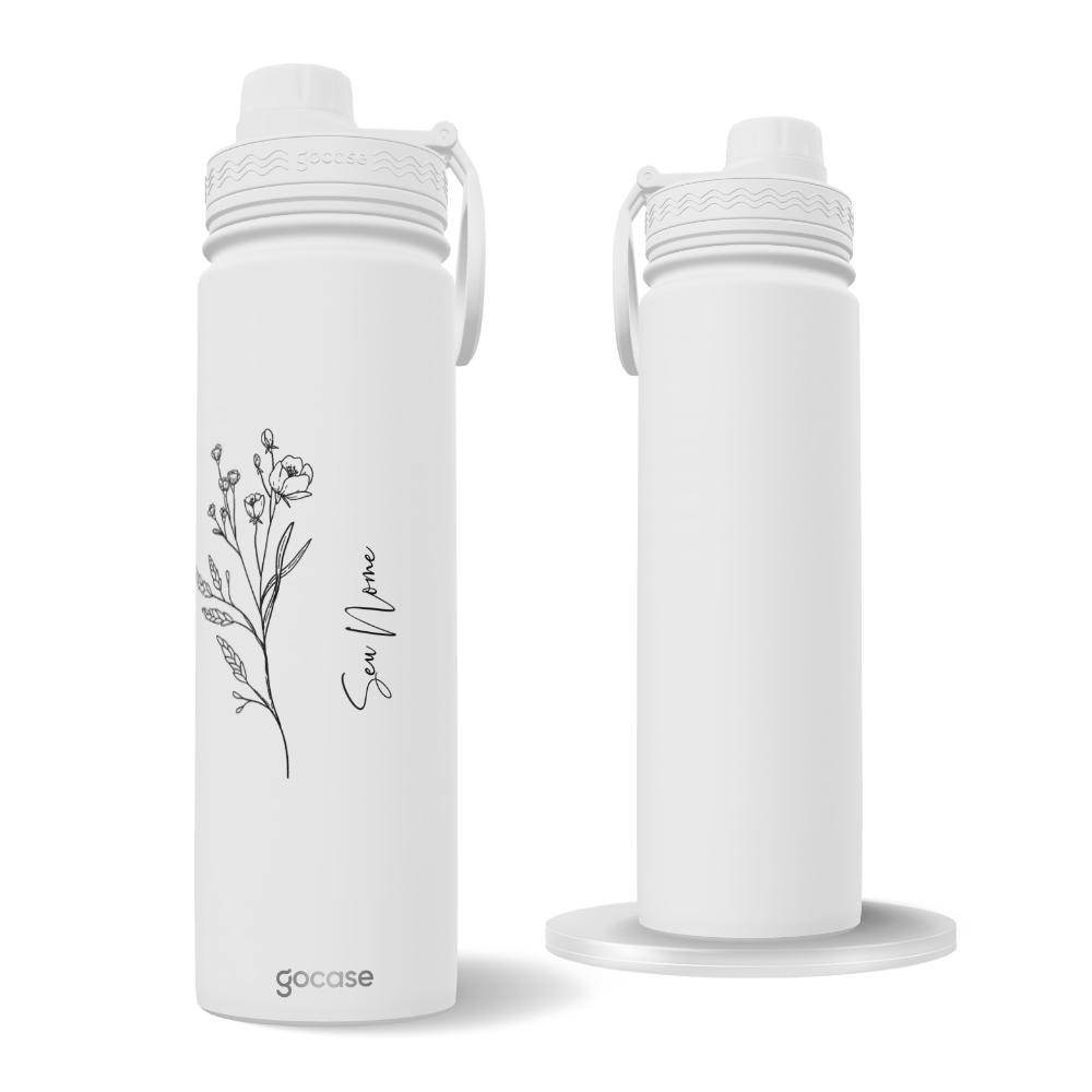 Garrafa Térmica Fresh + Ebook - Line Flowers