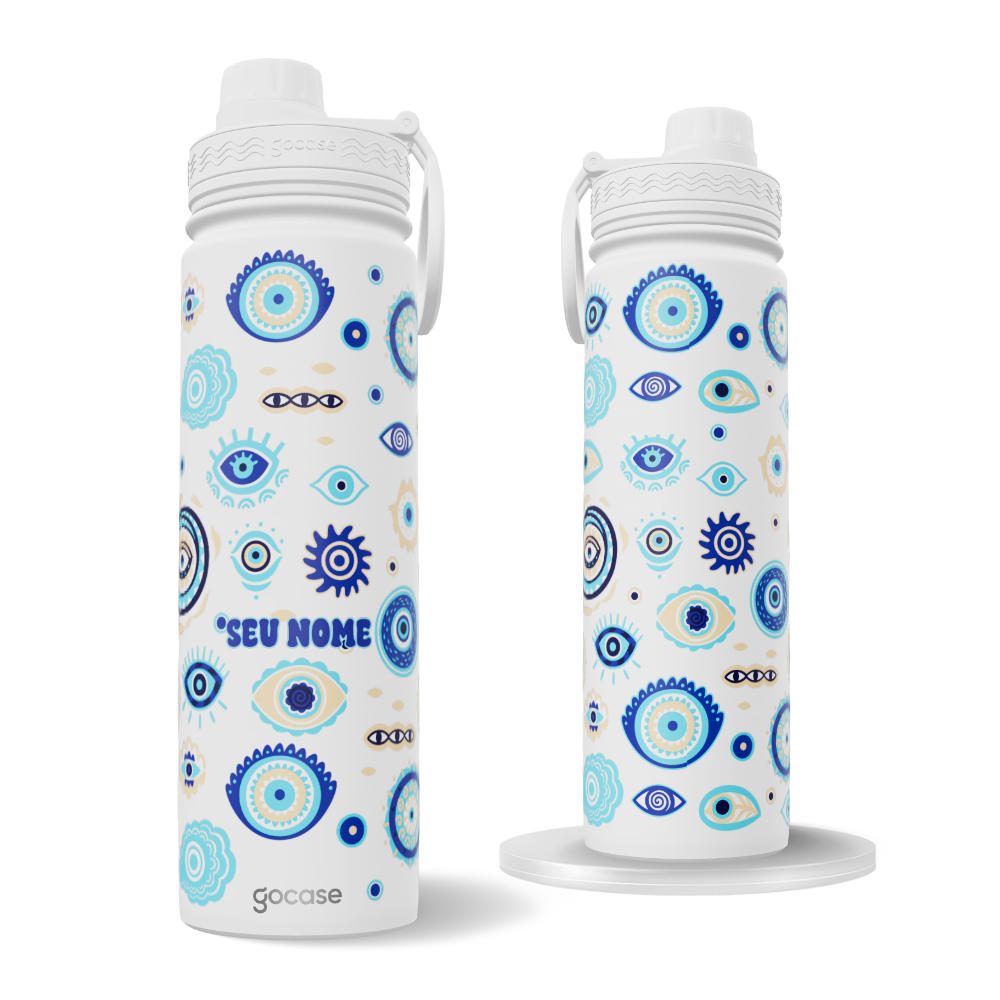 Garrafa Térmica Fresh + Ebook - Olho Grego Cute