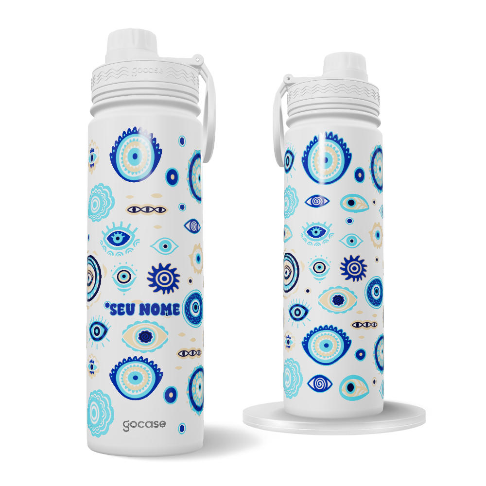Garrafa Térmica Fresh + Ebook - Olho Grego Cute