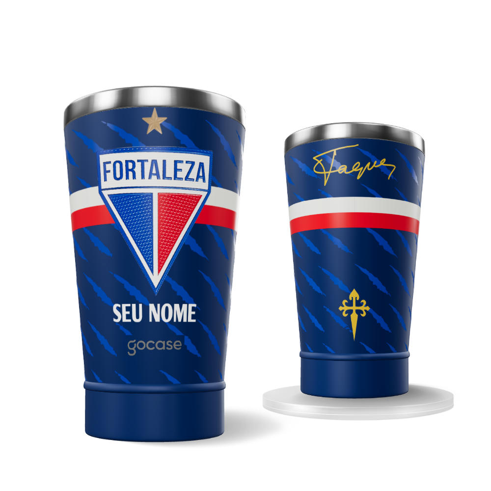 Copo Térmico Cerveja + Ebook - Fortaleza - Uniforme 1 Copa do Nordeste 2025