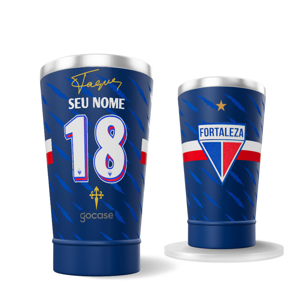 Copo Térmico Cerveja + Ebook - Fortaleza - Uniforme 1 Copa do Nordeste 2025 P