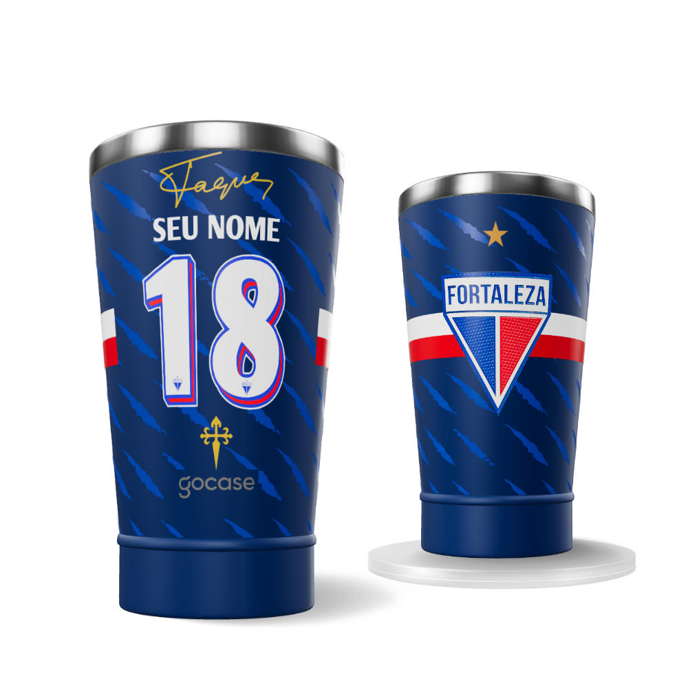 Copo Térmico Cerveja + Ebook - Fortaleza - Uniforme 1 Copa do Nordeste 2025 P