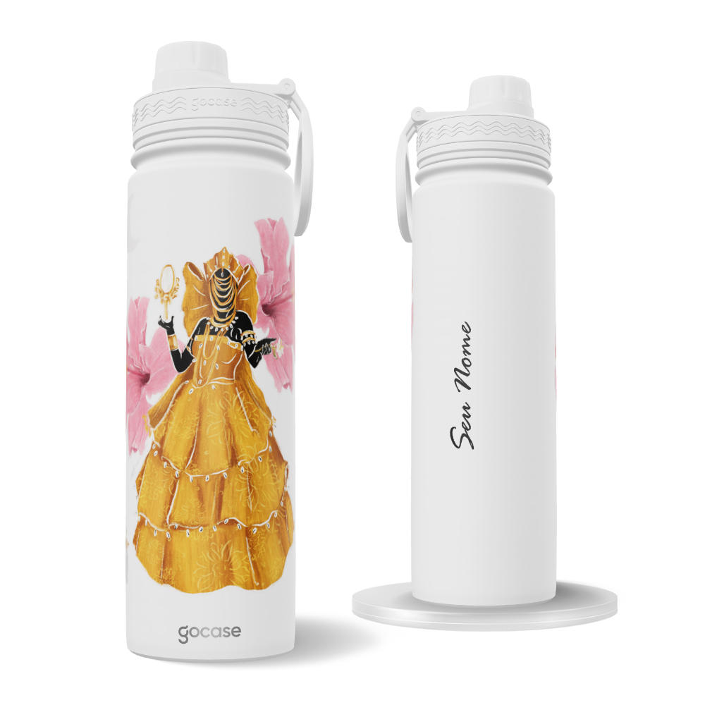 Garrafa Térmica Fresh + Ebook - Oxum - Dona do Ouro