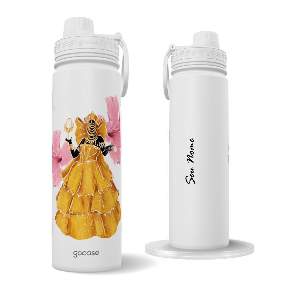 Garrafa Térmica Fresh + Ebook - Oxum - Dona do Ouro