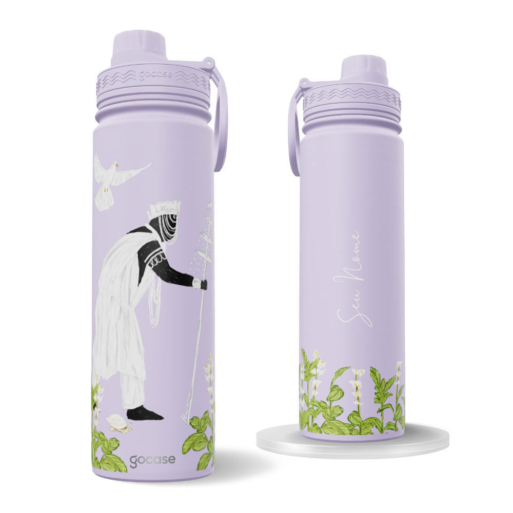 Garrafa Térmica Fresh + Ebook - Oxalá - Pai de Todos