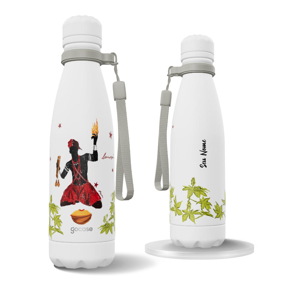 Garrafa Térmica Urban + Ebook - Exu - Salve Suas Forças