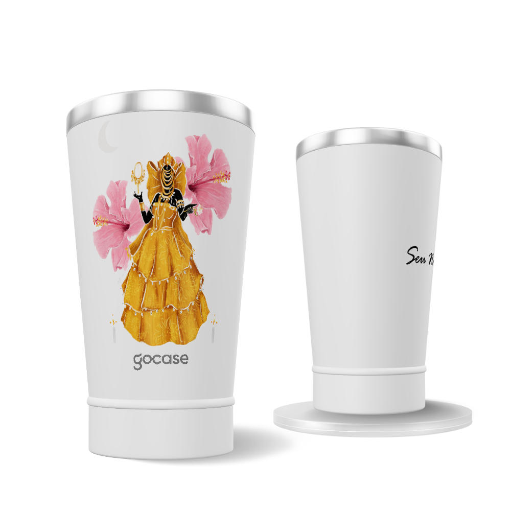 Copo Térmico + Ebook - Oxum - Dona do Ouro