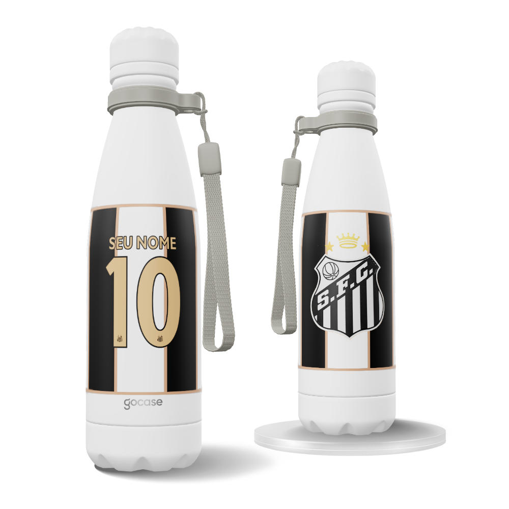  Garrafa Térmica Urban + Ebook - Santos - Escudo 2024 Personalizado