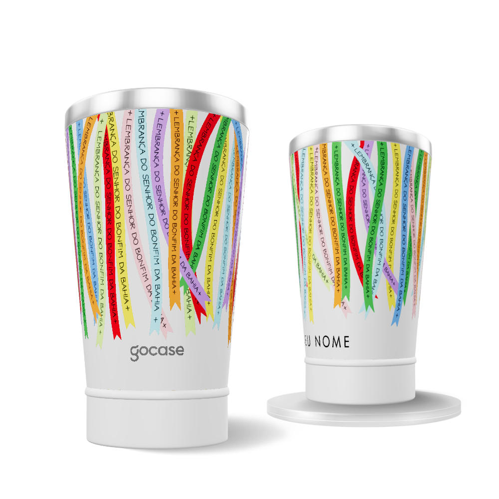 Copo Térmico + Ebook - Fitinhas Senhor Do Bonfim